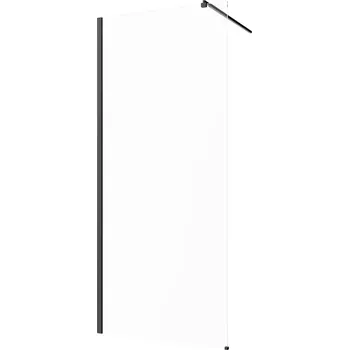 Invena sprchová zástěna walk-in 100 cm černá polomatný/průhledné sklo AK-32-101