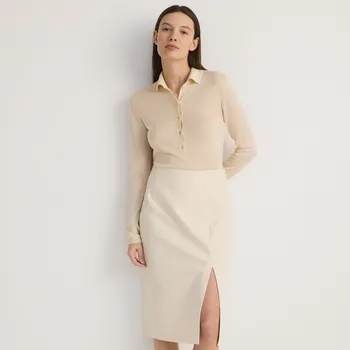 Dámská sukně Reserved - Tužková midi sukně - tělová - YE516-02X - YE516-02X-XXL