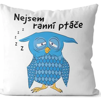 Polštář Impar polštář Nejsem ranní ptáče