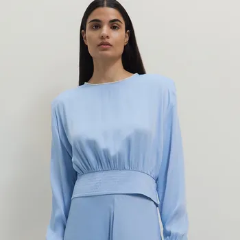 Dámská halenka Reserved - Halenka z viskózy - světle modrá - 474EN-50X - 474EN-50X-L