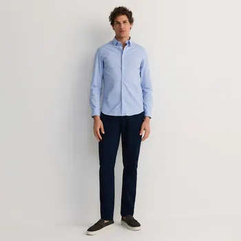 Reserved - Bavlněné kalhoty chino slim - tmavomodrá - 8338H-59X - 8338H-59X-29