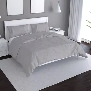 Povlečení Saténové povlečení Šedá - Sablio - 140x200 / 90x70