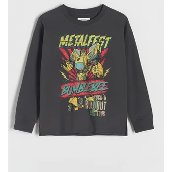 Chlapecké tričko Reserved - Transformers dlouhý rukáv - tmavě šedá - 365BF-90X - 365BF-90X-116-2
