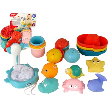 Hračka pro nejmenší Mamido Hračka do vany Mořská zvířátka 17 kusů