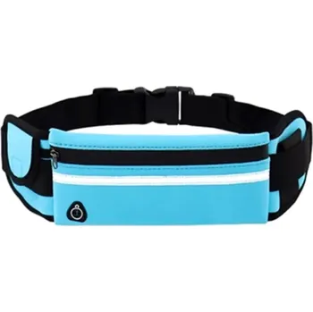 Ledvinka Modrá sportovní ledvinka RO153 (Běžecká modrá ledvinka na mobil, klíče a malou láhev)