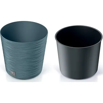 Květináč PROSPERPLAST Květináč FURU ROUND 25 cm - barva: skandinávská modrá