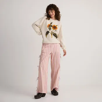 Dámské kalhoty Reserved - Proužkované kalhoty - vícebarevná - 241FS-MLC - 241FS-MLC-S