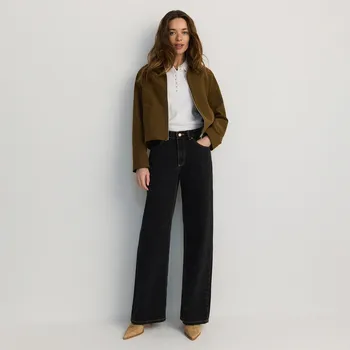 Dámské džíny Reserved - Rovné džíny s vysokým pasem - šedá - YT352-90J - YT352-90J-40