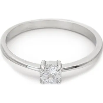Prsten BRUNOshop.cz Jemný zásnubní prsten s kamínkem Velikost: 8 (EU: 56,5 - 58,5)