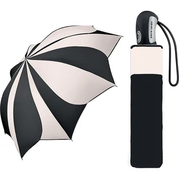 Deštník Pierre Cardin SUNFLOWER White & Black dámský skládací deštník Barva: Černá a bílá, Vzor: 1