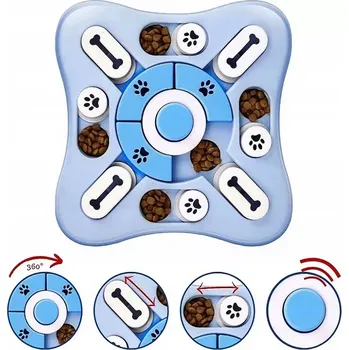 tréninková pomůcka pro psa Vzdělávací miska pro psy a kočky RO2499 (Interaktivní vzdělávací miska na krmení pro psa, kočku - zábava pro domácího mazlíčka)
