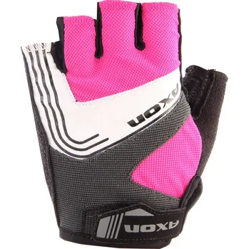 Rukavice Cyklistické rukavice Axon 395 Velikost rukavic: M / Barva: růžová