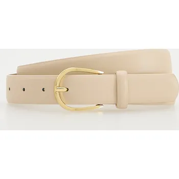 Opasek Reserved - Opasek z kombinovaných materiálů - krémová - 617CO-01X - 617CO-01X-S