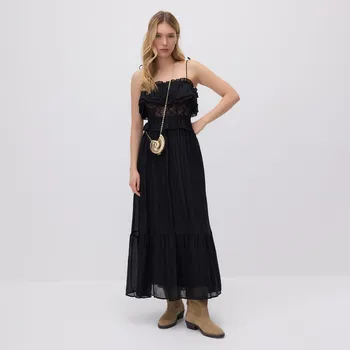 Dámské šaty Reserved - Maxi šaty - černý - 505FB-99X - 505FB-99X-XS