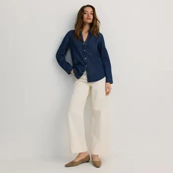 Dámské džíny Reserved - Džíny wide leg - béžová - YT199-08J - YT199-08J-38