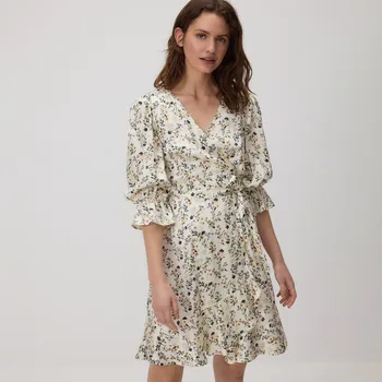 Dámské šaty Reserved - Šaty s květinovým vzorem - vícebarevná - 830EV-MLC - 830EV-MLC-XS