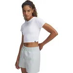 Dámské tričko s krátkým rukávem Under Armour RIVAL RIB BABY TEE W bílé 6000264-100 - L | UK 8 | US 10,5