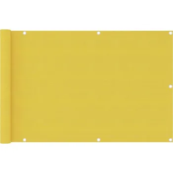 Stínicí technika vidaXL Balkónová zástěna 90 x 400 cm HDPE [42314] Barva: Žlutá