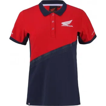 Dámské tričko Dámské polo tričko HONDA Racing 25 Red / Navy - M