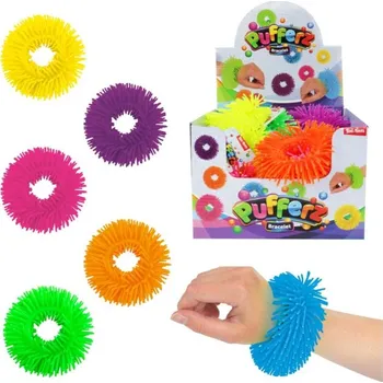 Teddies Náramek antistresový mačkací - 11 cm - natahovací silikon