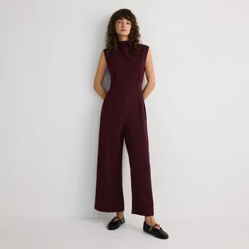 Dámské šaty Reserved - Overal s dlouhými nohavicemi - hnědá - WW272-83X - WW272-83X-S