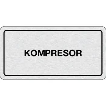 Domovní cedule B2B Partner Nalepovací cedulka na dveře - Kompresor