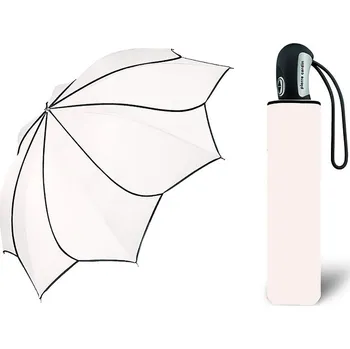 Deštník Pierre Cardin SUNFLOWER White & Black dámský skládací deštník Barva: Bílá