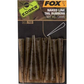 Signalizace záběru Fox převleky EDGES™ Camo Naked Line Tail Rubbers Sz 10 Varianta: Size 10 x5