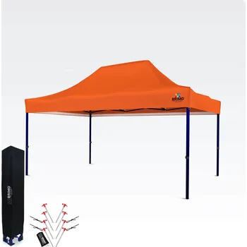 Zahradní stan Výstavní stan 3x4,5m (45mm ocel) | Rychlá montáž, dlouhá životnost Zdarma: 8 kolíků a ochranný návlek + 5 letá záruka!