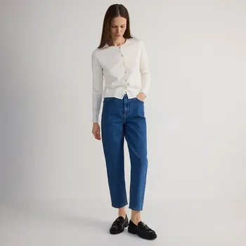 Reserved - Džíny mom fit - tmavomodrá - YS055-59J - YS055-59J-34