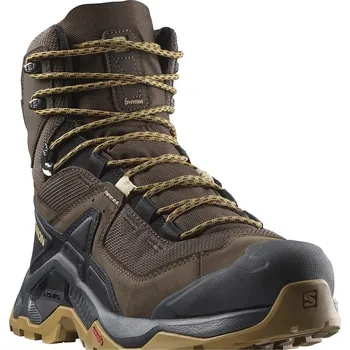 Pánská sportovní obuv Pánské trekové boty Salomon Quest Element GTX Gore-tex Delicio Black/Dull Gold L47216100 25/26 42 2/3