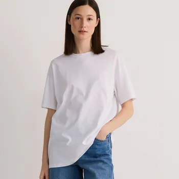 Dámské tričko Reserved - Oversize tričko s modalem - bílá - 342CW-00X - 342CW-00X-XS-2