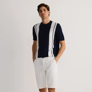 Pánské oblečení Reserved - Kraťasy chino regular - bílá - 0051V-00X - 0051V-00X-33