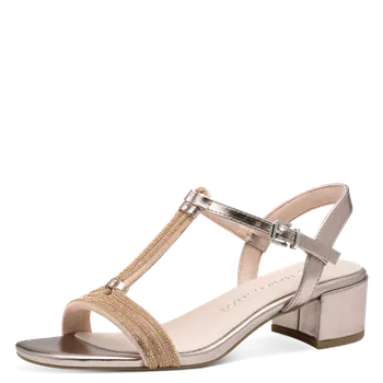 Dámské sandále DÁMSKÉ SANDÁLY MARCO TOZZI 2-28233-42 532 ZLATÁ Barva: ZLATÁ, Velikost: 38