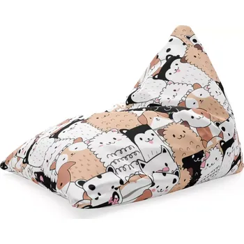 Sedací pytel Sedací vak Triangl Roztomilá zvířátka: 120 x 100 x 100 cm - Sablio