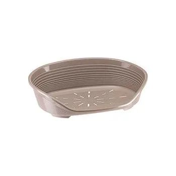 Pelíšek pro psa Pelech plast SIESTA DLX 6 hnědý 70,5x52x23,5cm FP