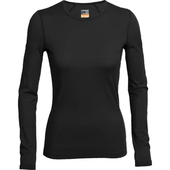 Dámské tričko Dámské triko Icebreaker Women's 200 Oasis Long Sleeve Velikost: S / Barva: černá