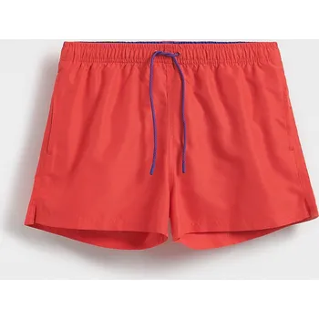 Pánské kraťasy Reserved - Jednobarevné plážové šortky - červená - 103CT-33X - 103CT-33X-XL