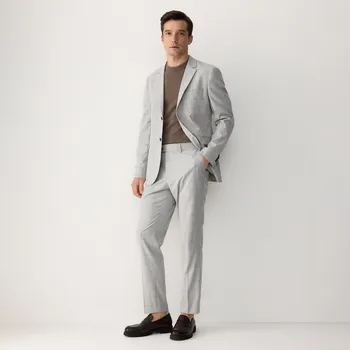 Pánské kalhoty Reserved - Kalhoty slim s&nbsp;nažehlenými puky - světle šedá - 999CS-09P - 999CS-09P-50