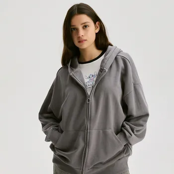 Dívčí mikina Reserved - Mikina s výšivkou - tmavě šedá - 574DB-90X - 574DB-90X-U12