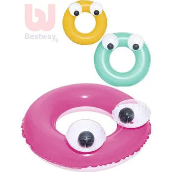 BESTWAY Kruh dětský nafukovací 61cm s očima plavací kolo do vody