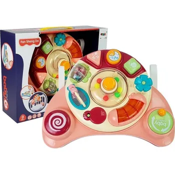 Dětské zboží LEAN Toys Interactive Baby Panel Toy Music Animal Pink
