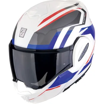 Helma na motorku SCORPION přilba EXO-TECH EVO Furio white/red/blue - L