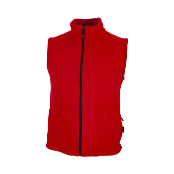 Pánská vesta Fleecová vesta červená, S