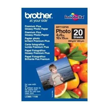 Fotopapír BP71GP20, 20 listů, 10x15cm Premium Glossy,260g