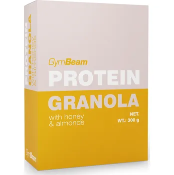 GymBeam Proteinová granola s medem a mandlemi 300 g