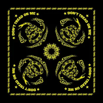 Šátek ROTHCO Šátek DON T TREAD ON ME 55 x 55 cm ČERNÝ