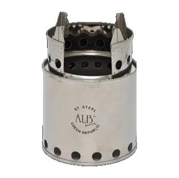 Turistický vařič ALB Vařič dřevo-plynový "DŘÍVKÁČ" NEREZ