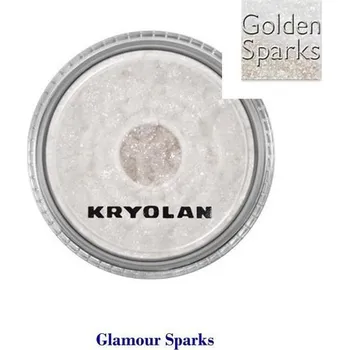 Kosmetická sada Oční stíny Kryolan GLAMOUR SPARKS GOLD zlatá