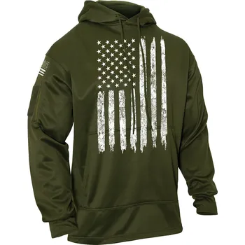 Pánská mikina Mikina CONCEALED CARRY s kapucí US vlajka ZELENÁ Mikina CONCEALED CARRY s kapucí US vlajka ZELENÁ vel. XXL